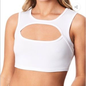 LF EMMA AND SAM CHEST CUT OUT CROP TANK